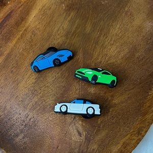 3 Car Croc Charms